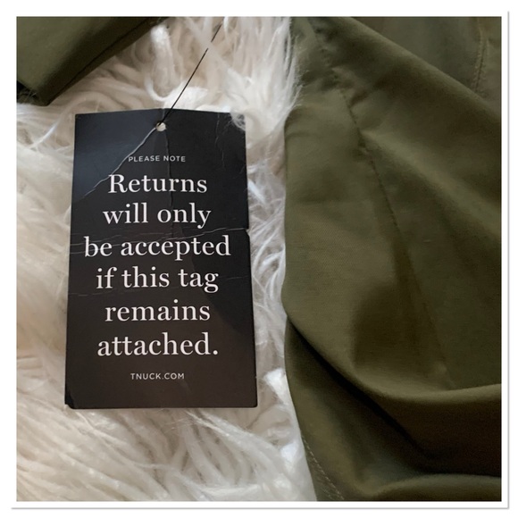 NWT Tuckernuck Olive Twill Ariella Dress Olive Green Size XXS - Picture 10 of 12